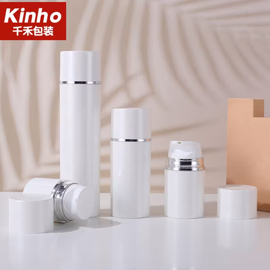 Grande Ml 30ml 50ml 100ml 120ml 150ml 200ml Garrafa de bomba mal ventilada de plástico PP branco com bomba de loção instantânea pelo fornecedor chinês Kinho