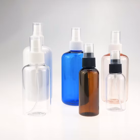 100ml 120ml 200ml 250ml Spray de plástico vazio Loção Airless para animais de estimação Perfume cosmético / Shampoo / Desinfetante para as mãos / Conta-gotas de óleo para cabelo Frasco de embalagem redondo com bomba de espuma